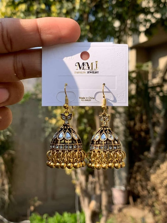 Artisan Mirror-Style Jhumka