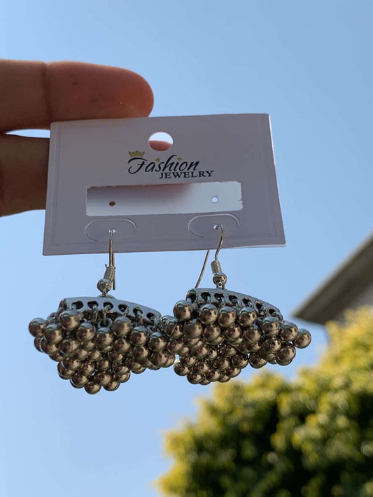 Artisanal Hand-Painted Porcelain Enamel Jhumka