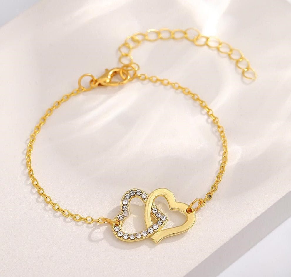 Golden Hearts Bracelet – Linked in Love