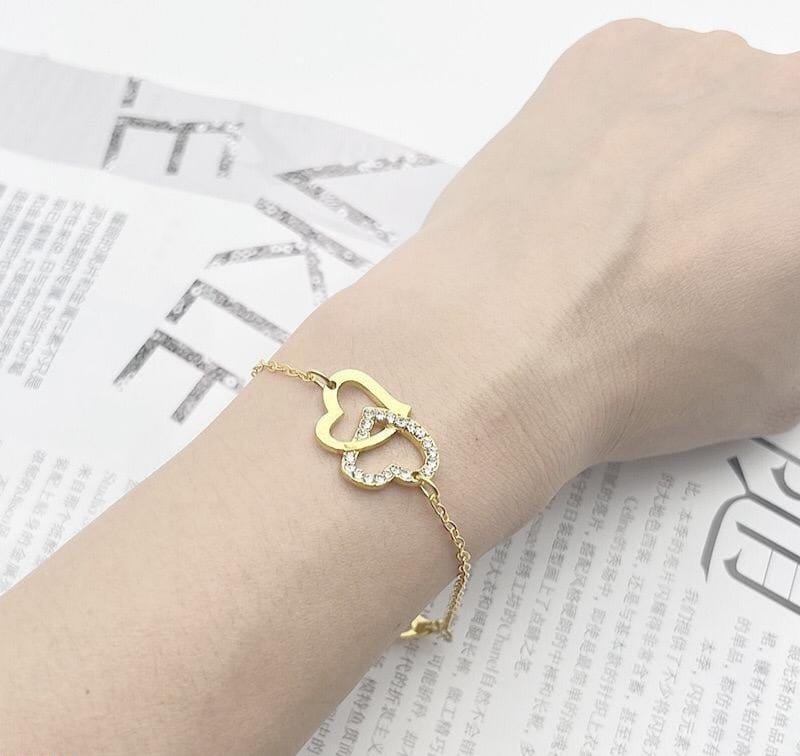 Golden Hearts Bracelet – Linked in Love