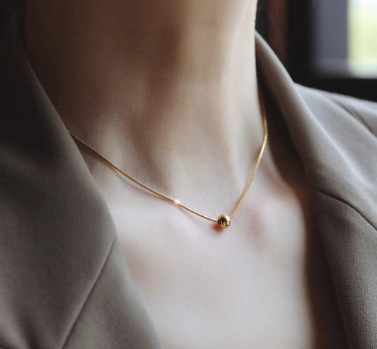 Minimal Gold Ball Chain – Sleek Everyday Vibe
