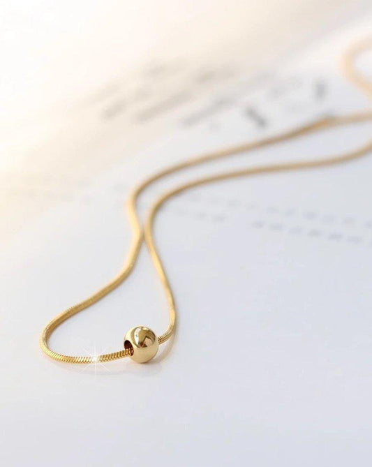 Minimal Gold Ball Chain – Sleek Everyday Vibe