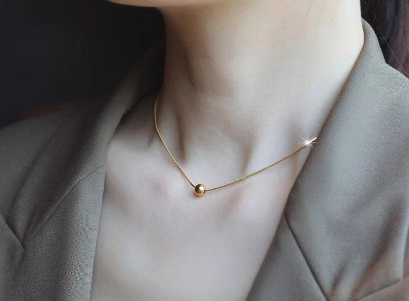Minimal Gold Ball Chain – Sleek Everyday Vibe