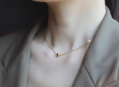 Minimal Gold Ball Chain – Sleek Everyday Vibe